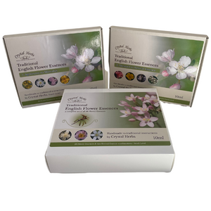 Set of Traditional English Flower Essences by Crystal Herbs
